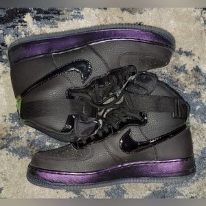 Iridescent nike high top air forces